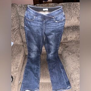 Maurices Dark Blue Flare Jeans